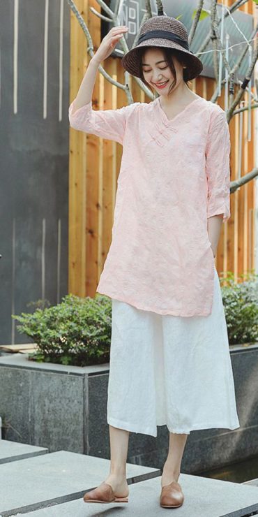 亞麻材質　亞麻衣服穿搭